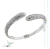 Pulsera Semiesclava Electro Doble Gota Puntitos De Plata 925