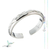 Anillo Falange Pies Biselado Central Plata 925