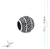 Dije Charm Dona Puntitos Y Separadores Pandora De Plata 925
