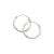 Aros Argollitas Lisas cubanas Simples 1.2x12mm De Plata 925 en internet