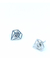 Aros Diamantes Planos Plata 925