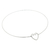 Collar Gargantilla Rígida Con Corazón De Plata 925 en internet