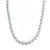 Collar bolita lisa 8mm, plata 925, 50 cm