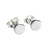 Aros lisos pasantes de plata 925