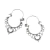 Aros argolla liso de Plata 925