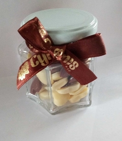 Potinho com chocolate em formato de coração 80 gramas