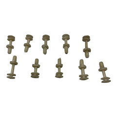 Grampos Forro Porta Silverado Blazer 97/02 - Kit Com 10 Pçs