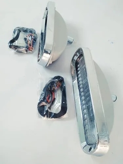 Par Lanterna Dianteira D10 C10 C14 C15 Cristal Aro De Ferro na internet
