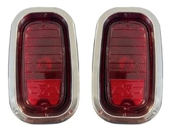 Par Lanterna Traseira D10 C10 C14 C15 Completa Cromada - comprar online