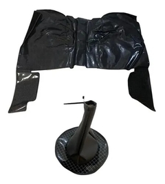 Tapete Inteiriço Vinil D10 C10 C14 Preto Com Guarda Pó