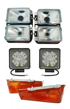 Par Farol F1000 72 A 92 + Par Milha Bivolt + Par Lant. Pisca
