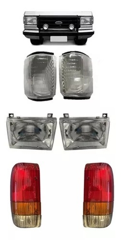 Par Farol F1000 F4000 93 A 96 Vidro + Lanternas Diant + Tras Fumê