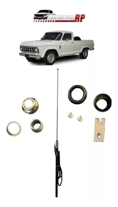 Antena D10 C10 C14 C15 Telescópica Cromada Modelo Original