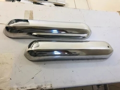 Par Parachoque Traseiro Cromado D10 Completo Com Suporte - comprar online