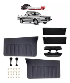 Kit Forro Porta Pampa 82/97+apoia Braço+manivela+quebra Sol