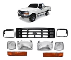 Kit Grade F1000 F4000 Farol Aros Lanternas 1997 1998 Preto