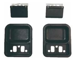 Par Maçaneta Interna F1000 Com Moldura + Par Manivela Preto - comprar online