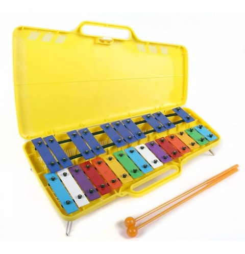 METALOFÓN KNIGHT CROMÁTICO CON ESTUCHE Y BAQUETAS