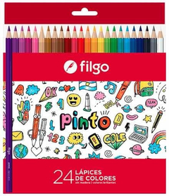 LAPICES PINTO FILGO x24 COLORES