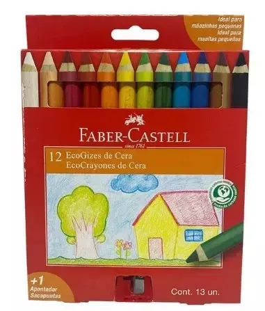 CRAYONES DE CERA X 12 FABER CASTELL
