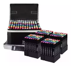 MARCADOR DOBLE PUNTA X 168 VALIJA DELI - comprar online