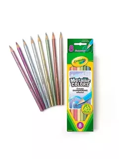 LÁPICES DE COLORES METALIZADOS X 8 CRAYOLA