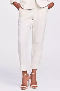 Calça em Linho e Modal Alf Fem CPA4971 - comprar online
