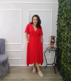 Vestido Cachecaure Longo Transpassado - ML -24609 - CLOSET CHANA - roupas femininas estilosas, 