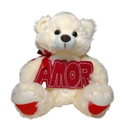 Urso de Pelúcia Amor - 23 cm - Fizzy FE6989