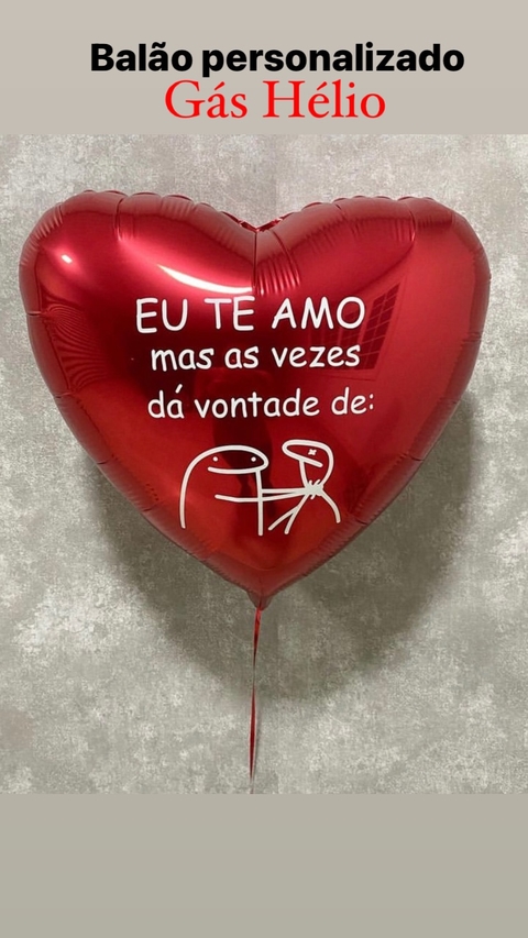 BALÃO PERSONALIZADO GÁS HÉLIO