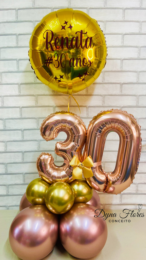 ARRANJO DE BALÕES NUMERAL + 1 PERSONALIZADO NO GÁS - comprar online