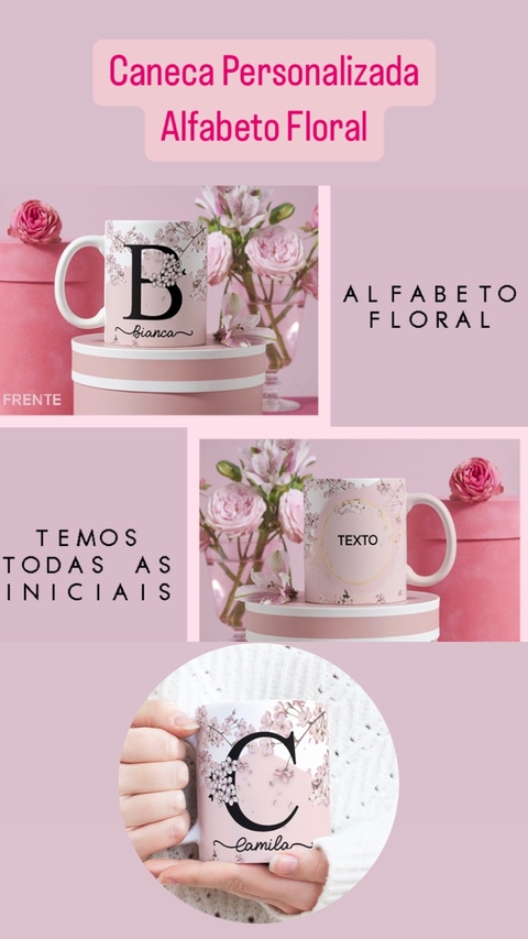 Canecas Personalizadas Alfabeto completo Unidade