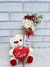 Mimo especial com ursinho e cone com rosa - Dyna Flores Conceito