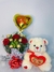BUQUÊ COM ROSAS E FERRERO ROCHER +BALÃO+ URSO