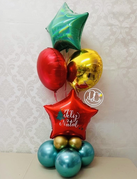 Arranjo de balões Natalino Sônia