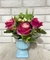 VASO CERÂMICA GREGO COM ROSAS PERMANENTES - comprar online