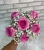 BUQUÊ DE NOIVA 6 ROSAS COR ROSA
