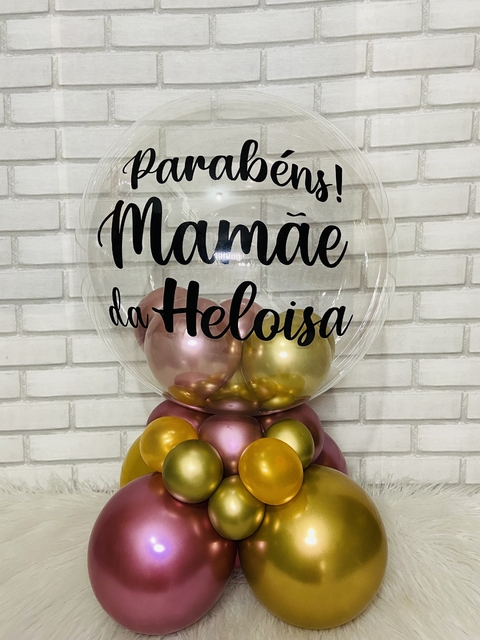 ARRANJO DE BALÕES BUBBLE BASE ORGÂNICA