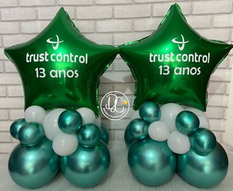 ARRANJO DE BALÕES METALIZADOS CORPORATIVOS UNIDADE