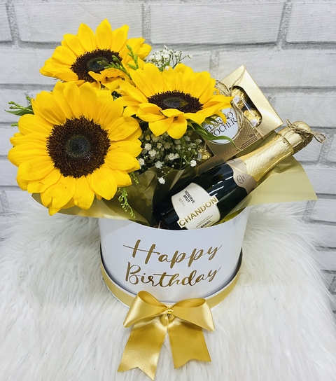 Box Iluminada Girassol