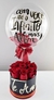 Box de Luxo com 8 Rosas e Bubble personalizados