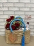 Cesta na Bolsa de Palha com chocolates e Ramalhete - comprar online
