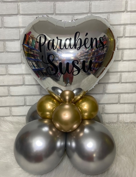 ARRANJO DE BALÕES METALIZADOS