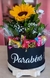 BOX COM CHOCOLATES E UMA PETECA PODE SER DE GIRASSOL OU ROSA