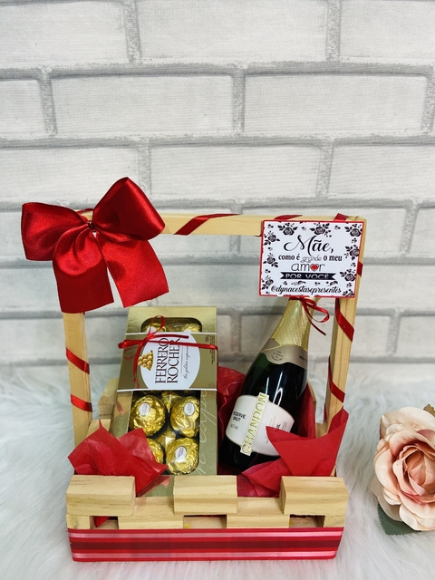 CESTA DECORADA CHANDON COM FERRERO ROCHER