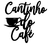 Letreiro Decorativo Cantinho do Café em MDF Preto