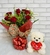 Buquê com 9 Rosas + Urso de pelúcia