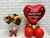 Buquê com 4 Rosas + Arranjo de mesa personalizado na internet