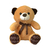 Urso de Pelúcia 20 cm Sentado - Caramelo com Laço - comprar online