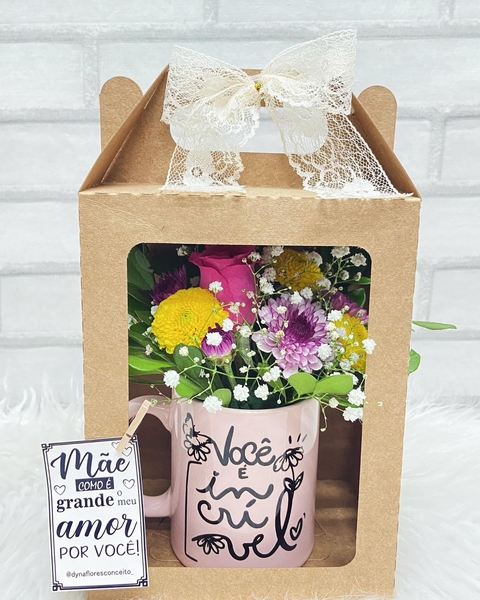 CANECA FLOWERS DIA DAS MÃES
